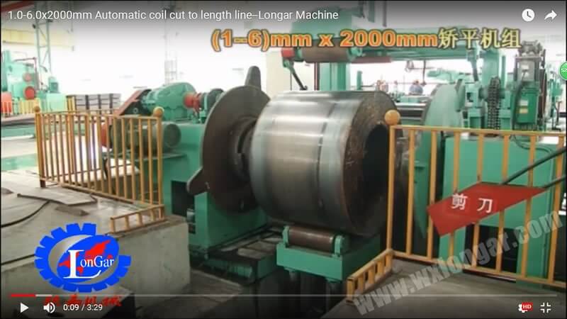 1.0-6.0x2000mm Automatic coil cut to length line